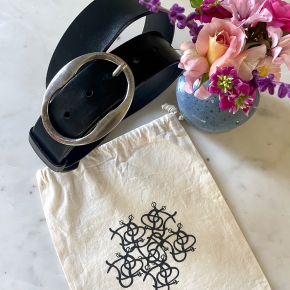 Isabel Marant Dara Black Leather Belt, Size M - Picture 7 of 17